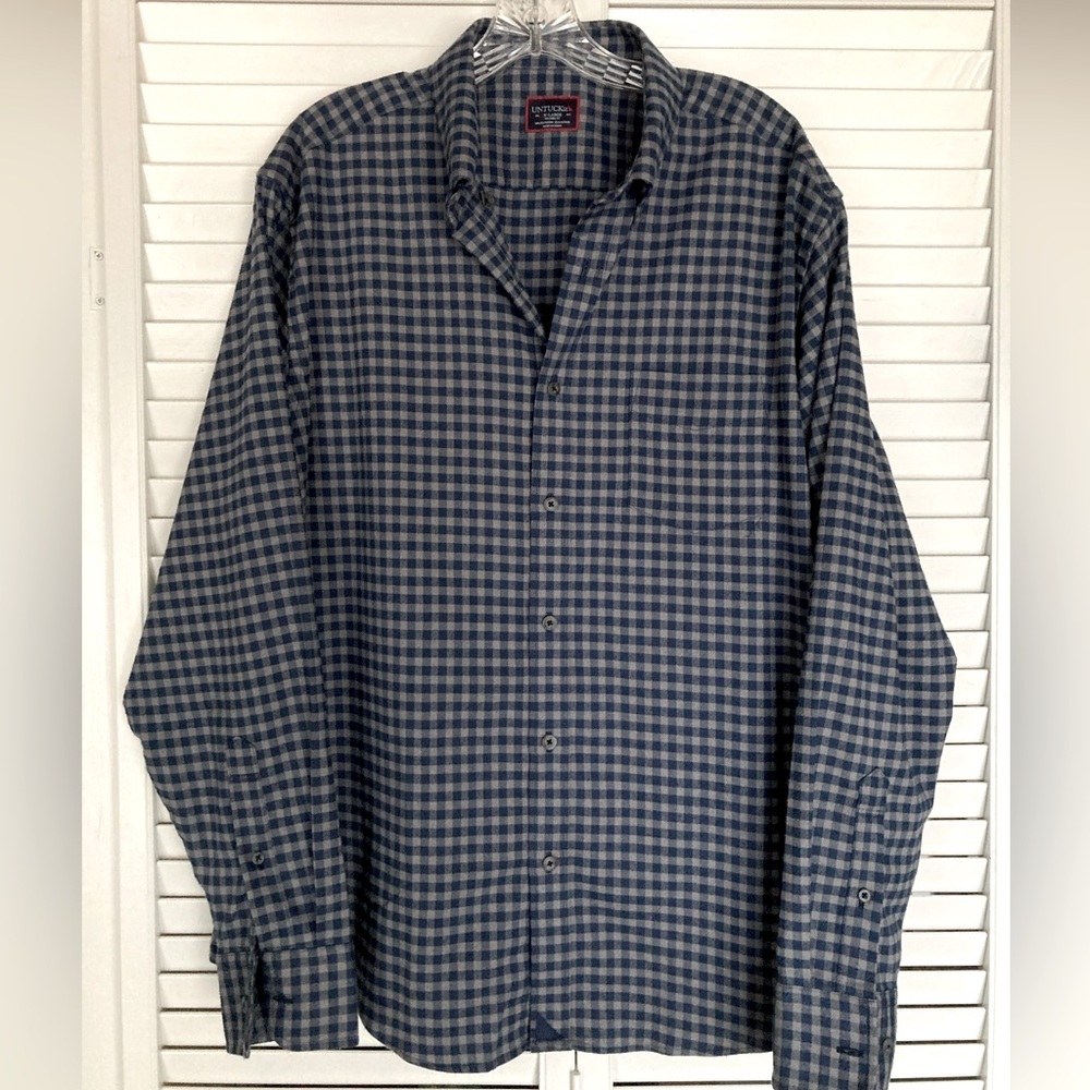 Untuckit Performance Flannel Gingham Bergstrom Re… - image 3